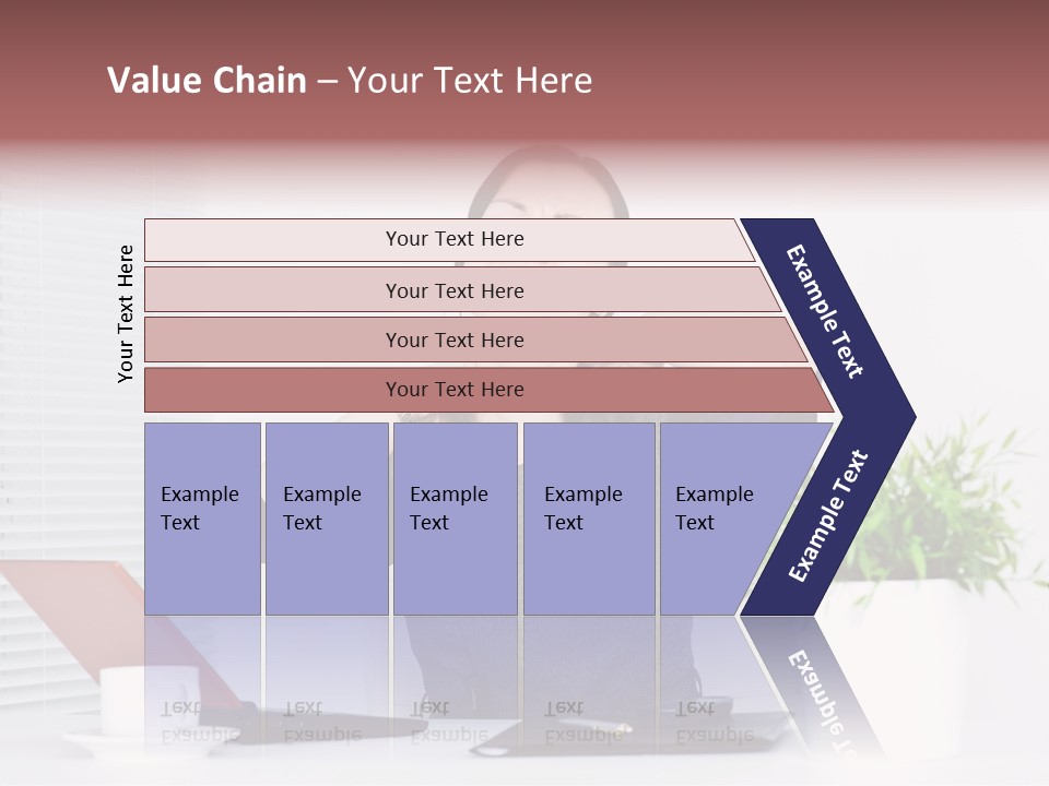 Woman Table Upset PowerPoint Template