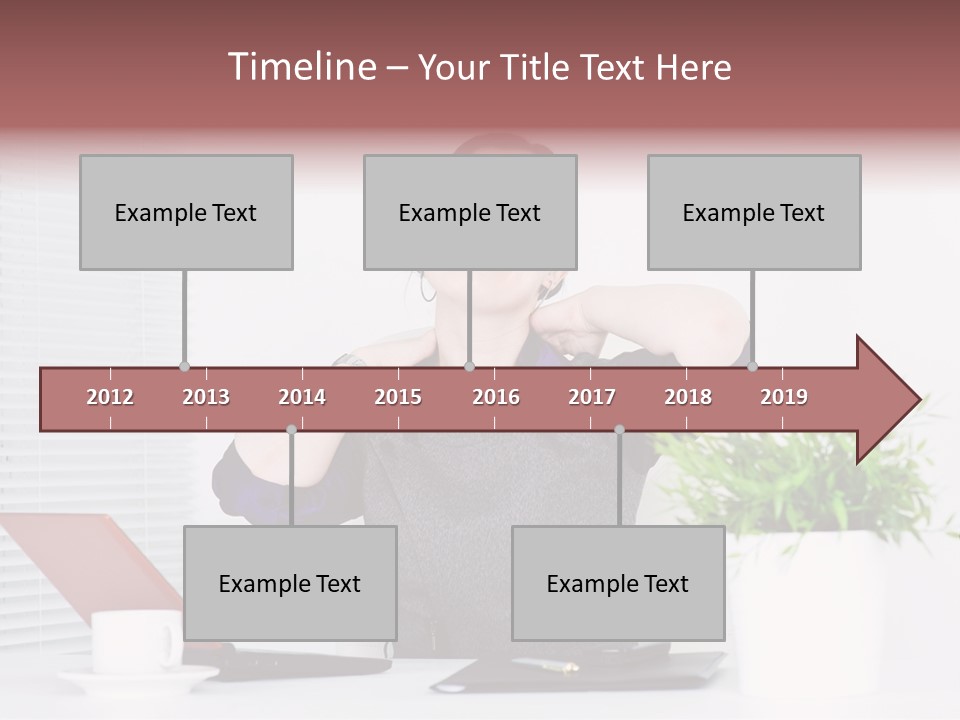 Woman Table Upset PowerPoint Template