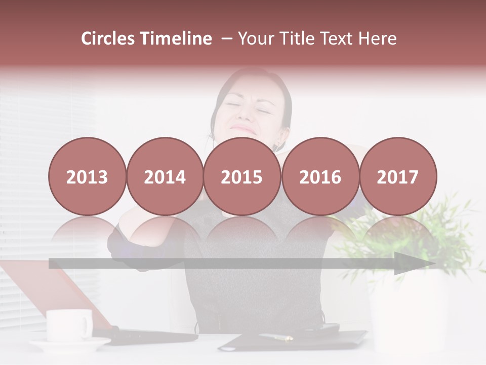 Woman Table Upset PowerPoint Template