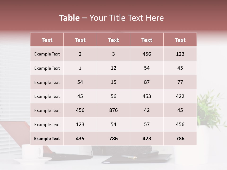 Woman Table Upset PowerPoint Template