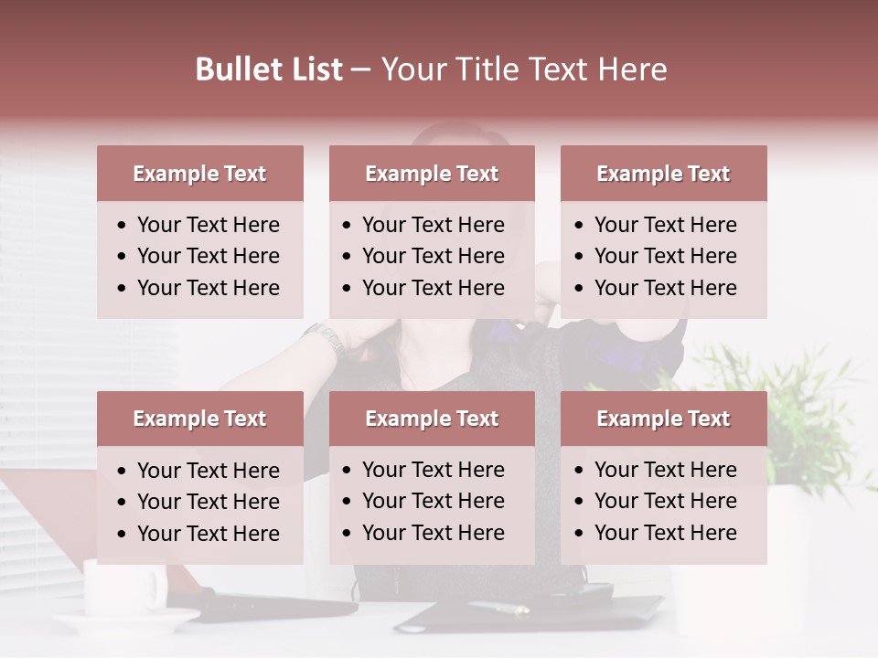 Woman Table Upset PowerPoint Template