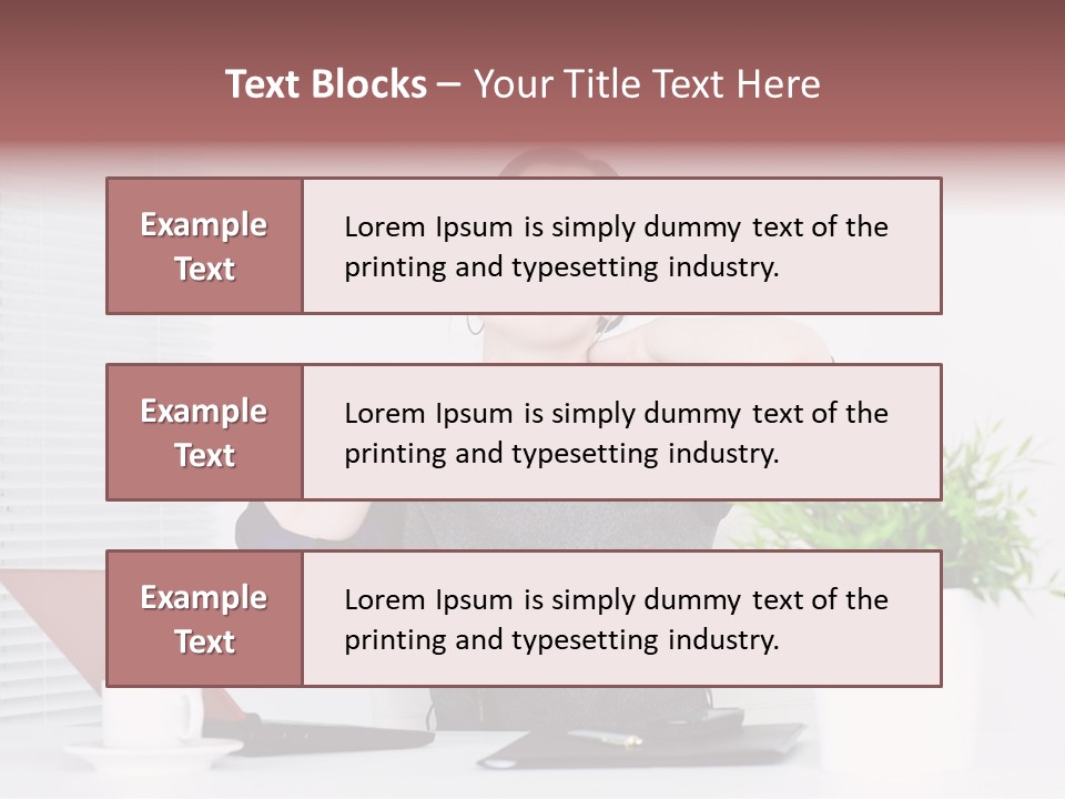 Woman Table Upset PowerPoint Template