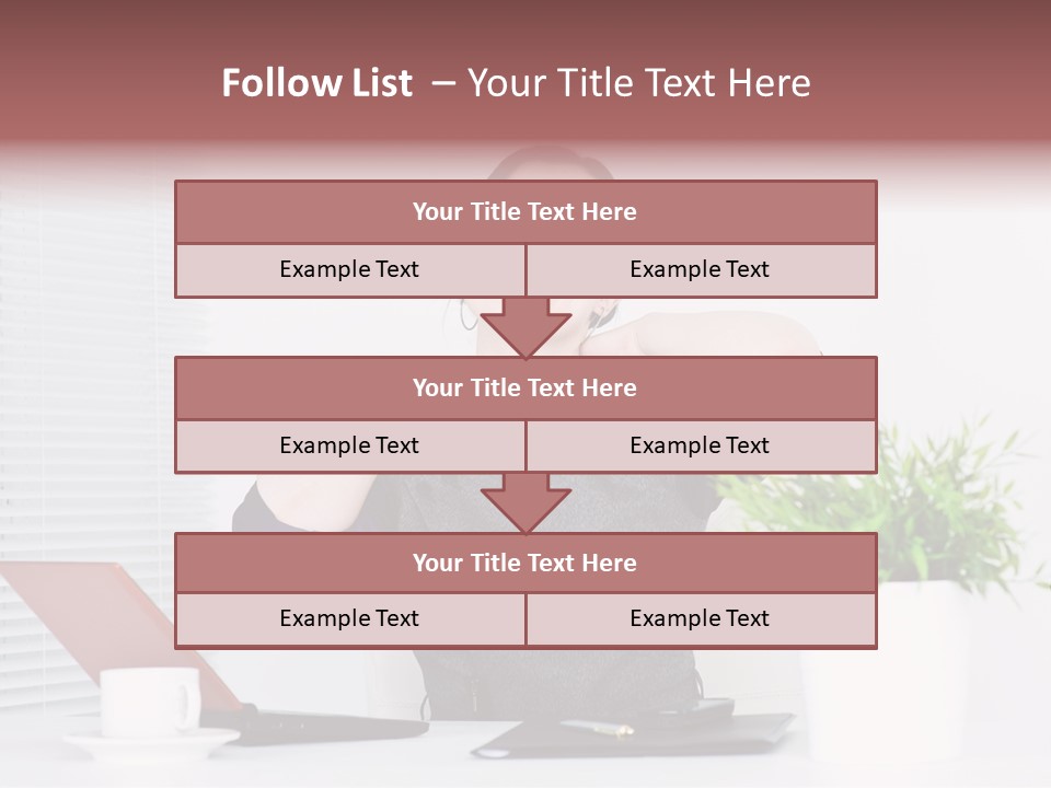 Woman Table Upset PowerPoint Template