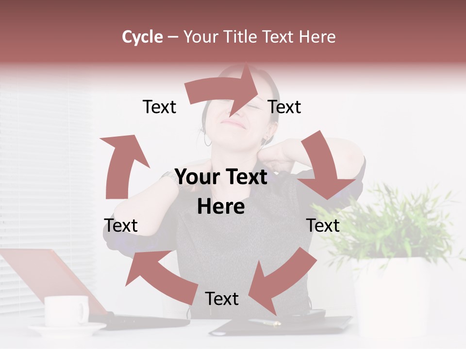 Woman Table Upset PowerPoint Template