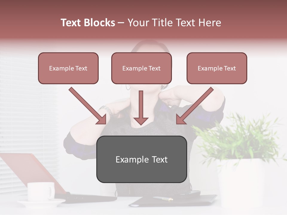 Woman Table Upset PowerPoint Template