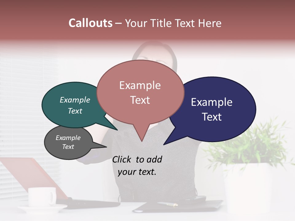 Woman Table Upset PowerPoint Template