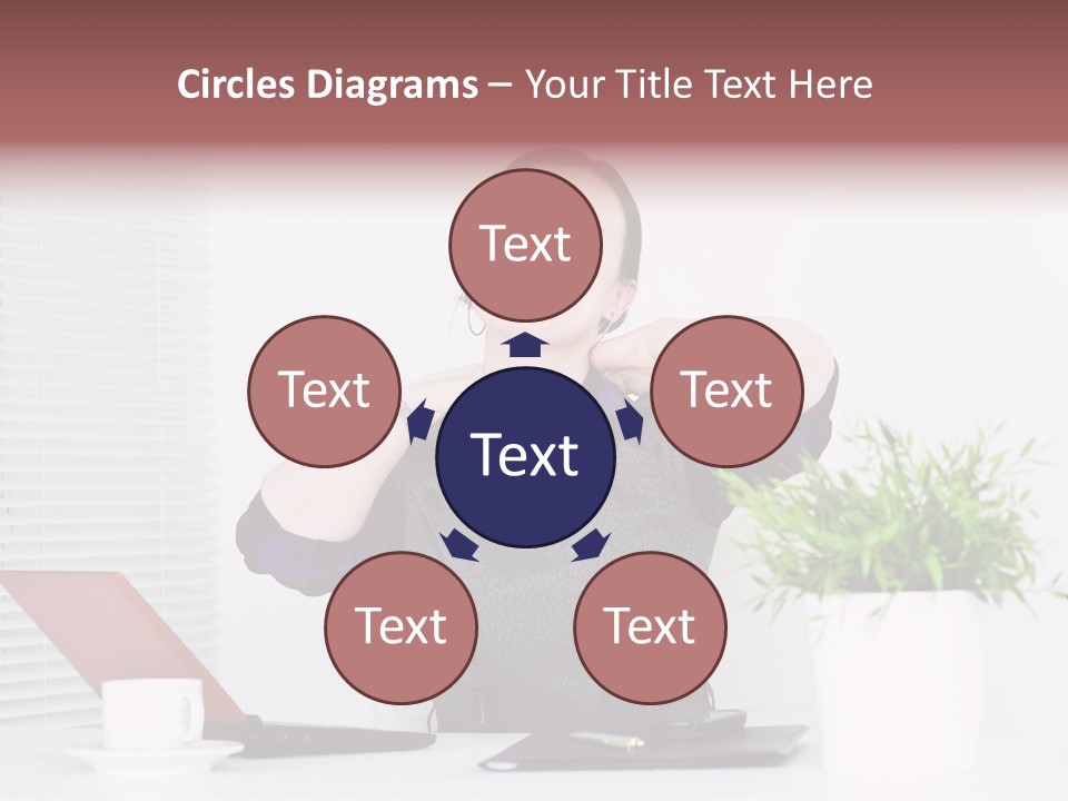 Woman Table Upset PowerPoint Template