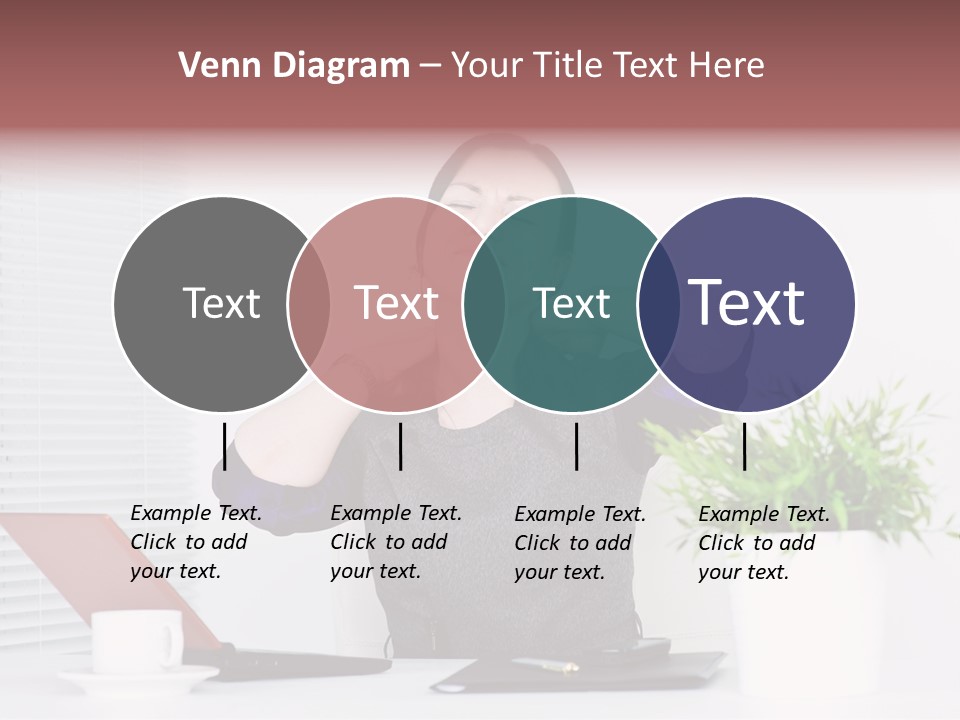 Woman Table Upset PowerPoint Template