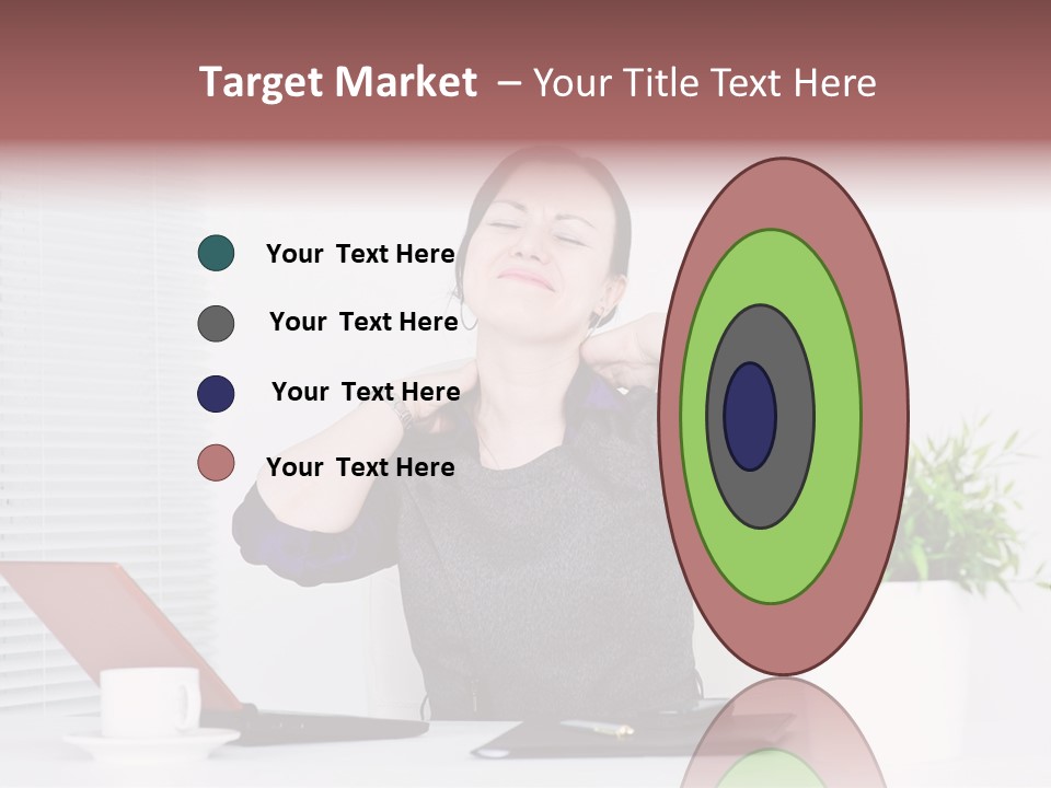 Woman Table Upset PowerPoint Template