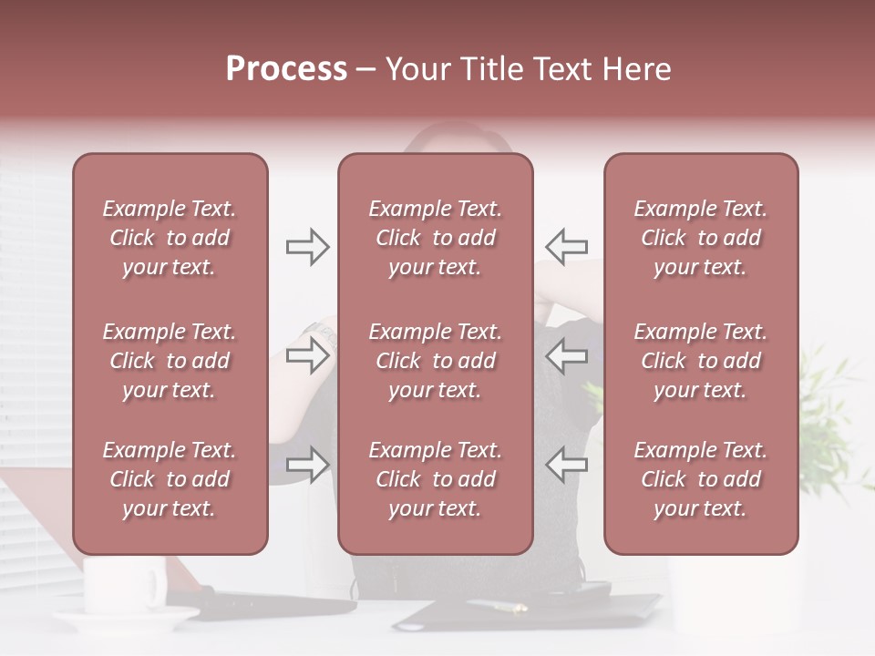 Woman Table Upset PowerPoint Template