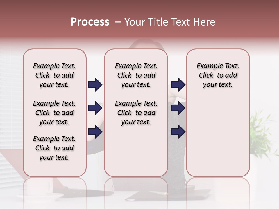Woman Table Upset PowerPoint Template