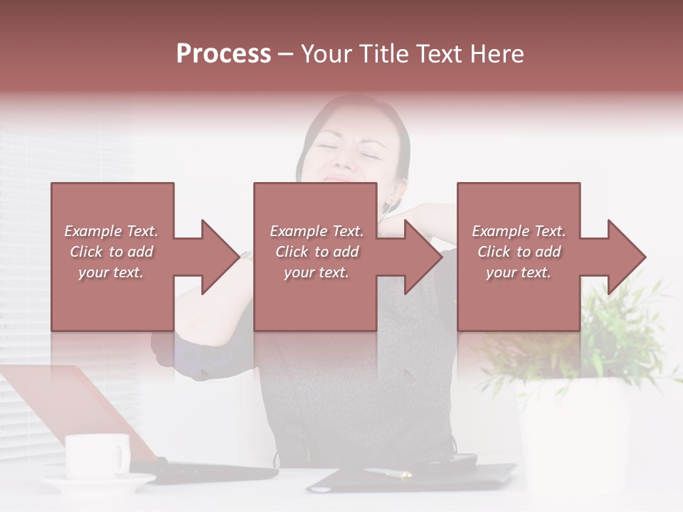 Woman Table Upset PowerPoint Template