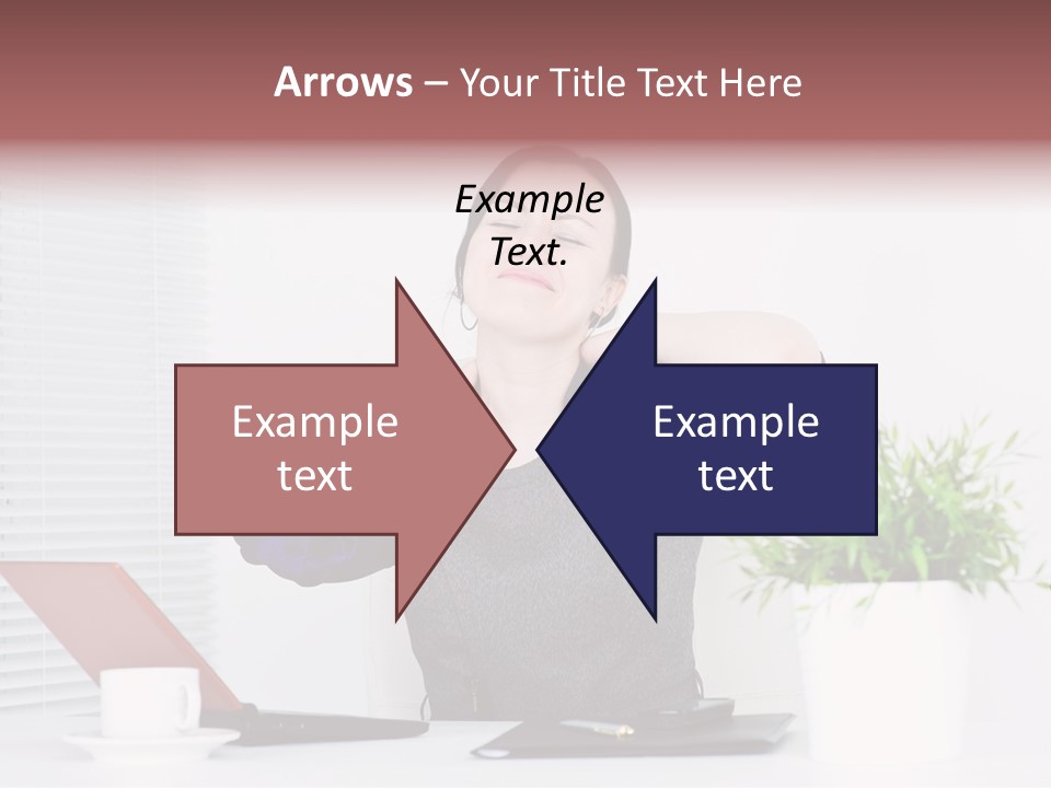 Woman Table Upset PowerPoint Template