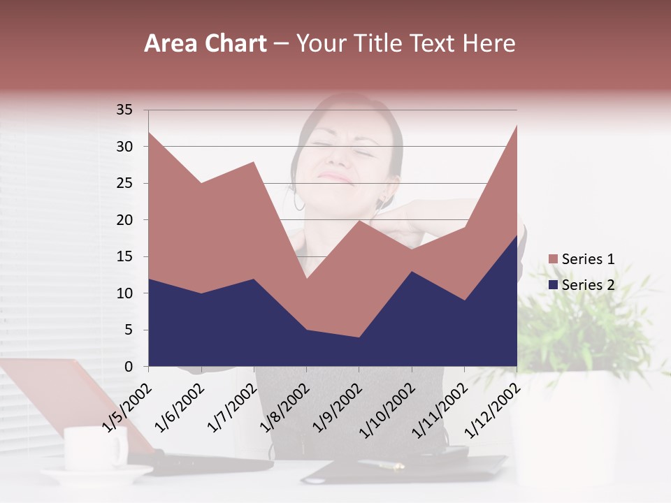 Woman Table Upset PowerPoint Template