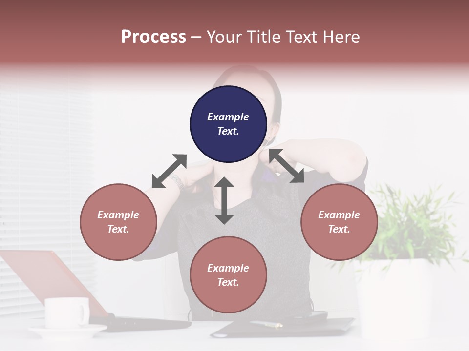 Woman Table Upset PowerPoint Template