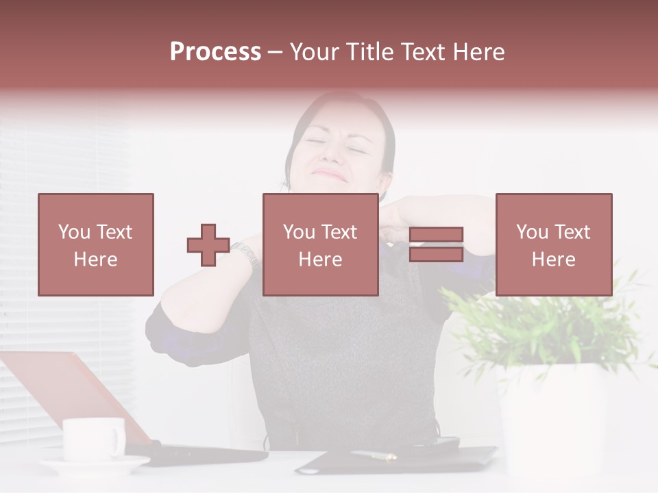 Woman Table Upset PowerPoint Template