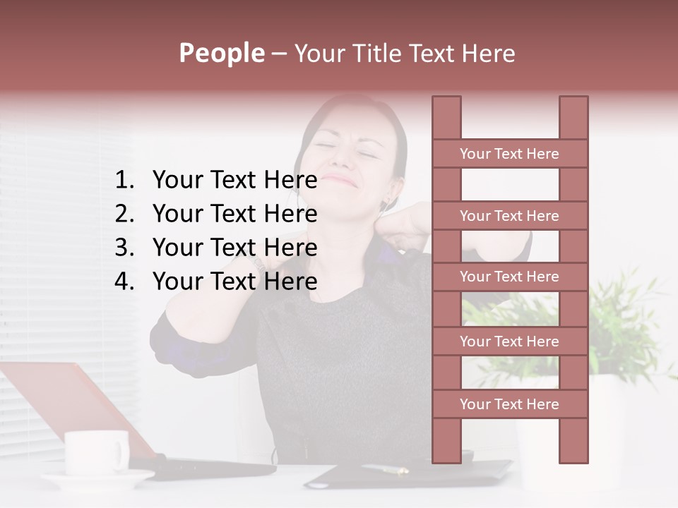 Woman Table Upset PowerPoint Template