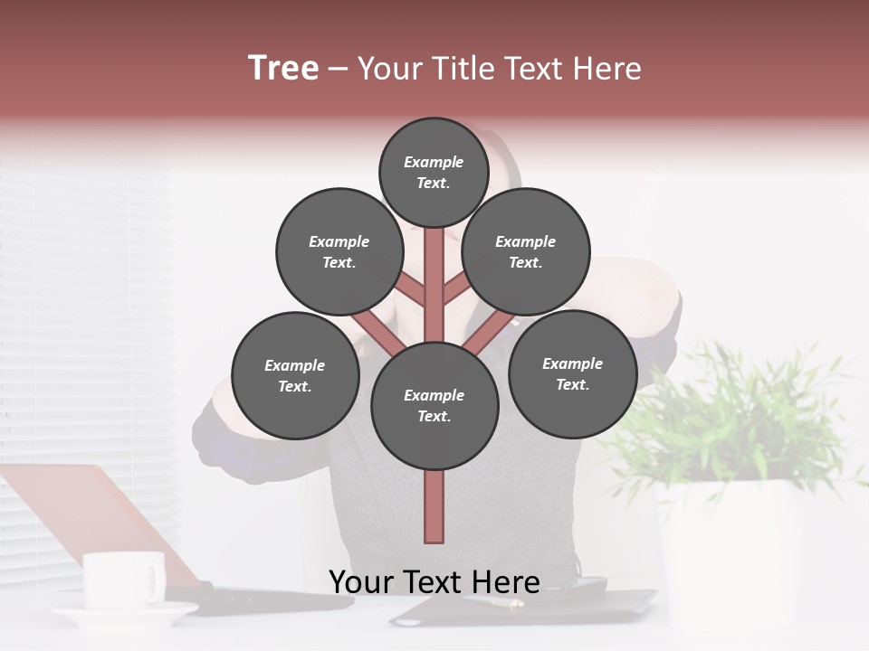 Woman Table Upset PowerPoint Template