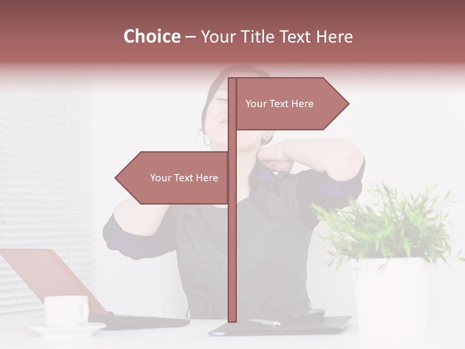 Woman Table Upset PowerPoint Template