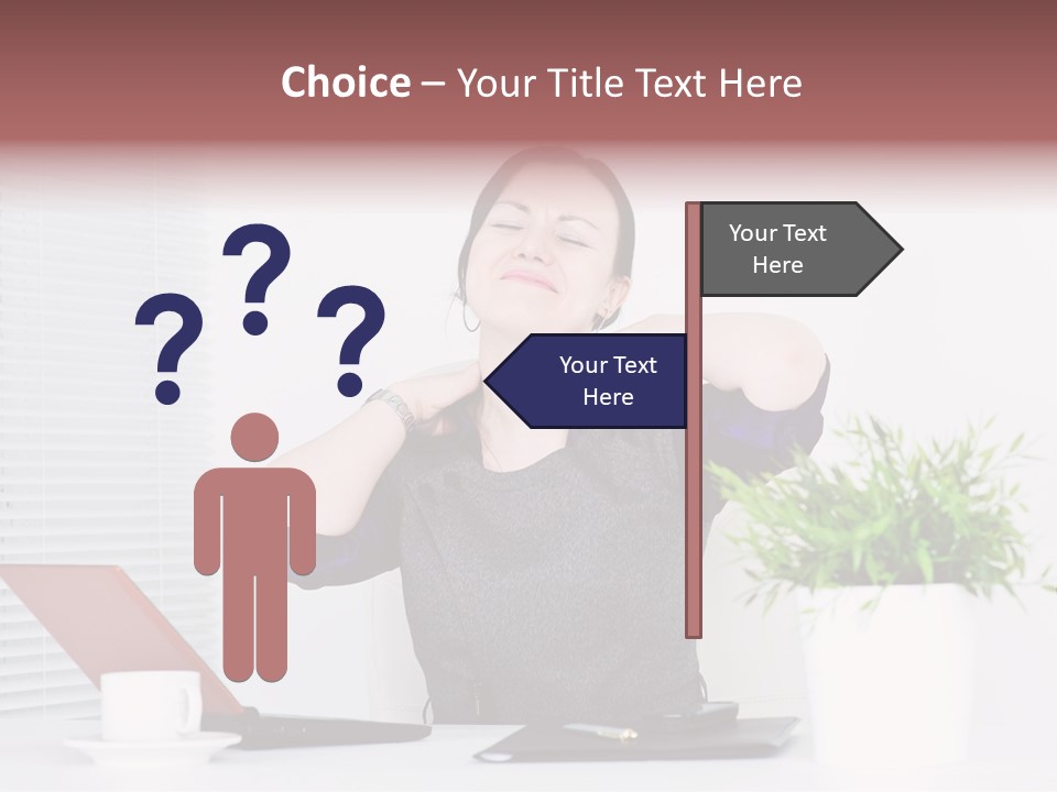 Woman Table Upset PowerPoint Template
