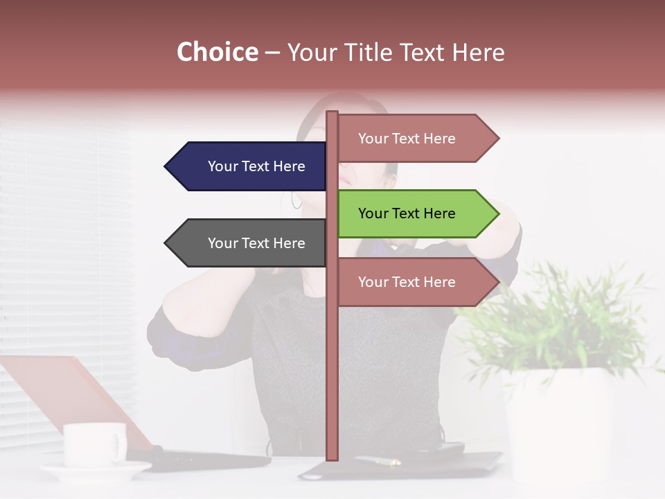Woman Table Upset PowerPoint Template