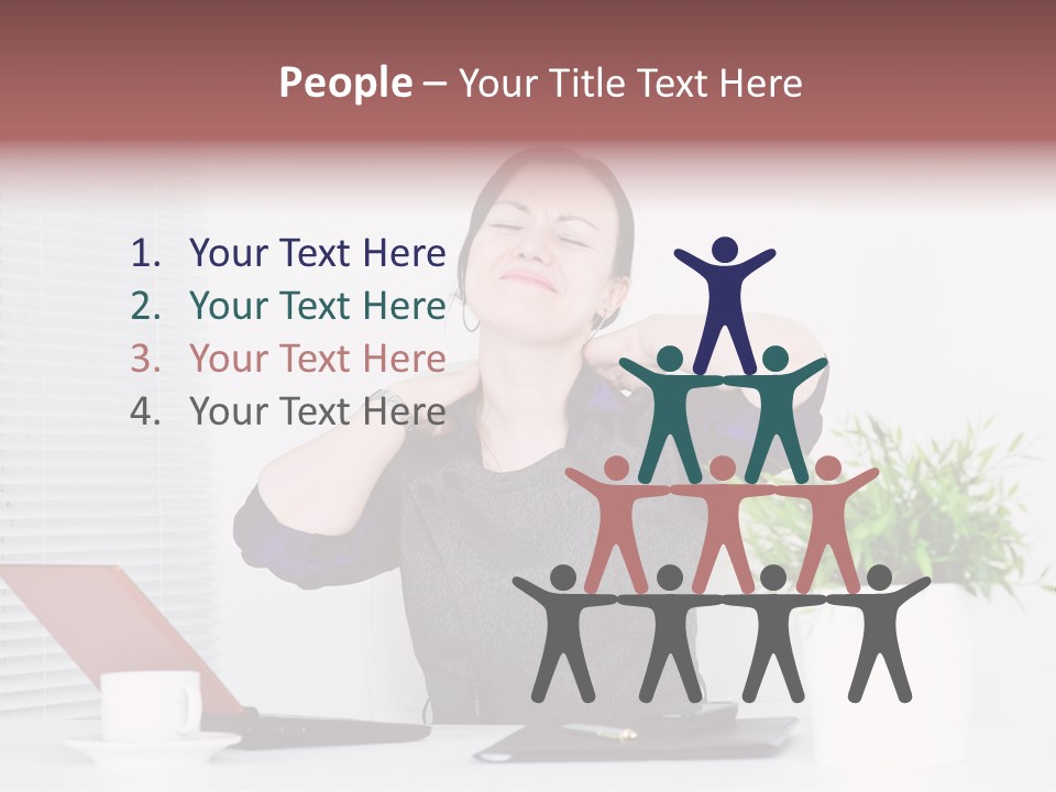 Woman Table Upset PowerPoint Template
