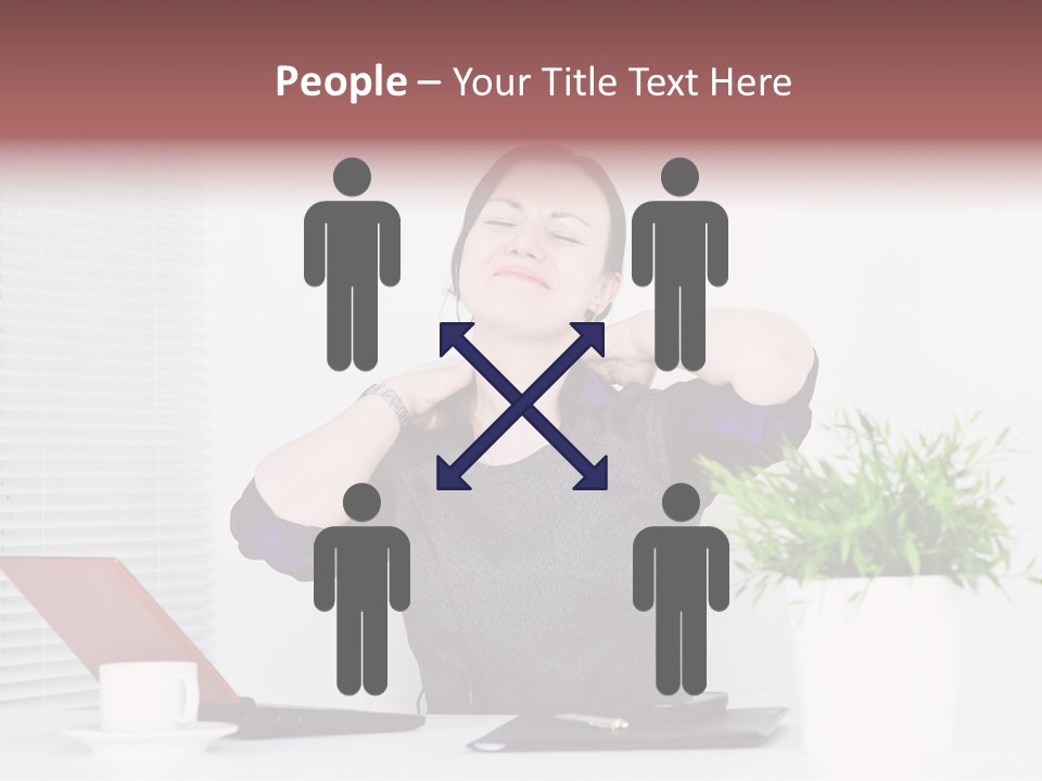 Woman Table Upset PowerPoint Template