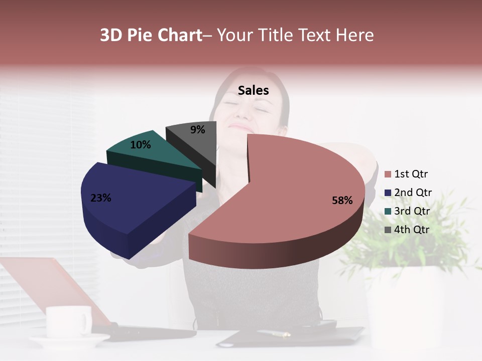 Woman Table Upset PowerPoint Template