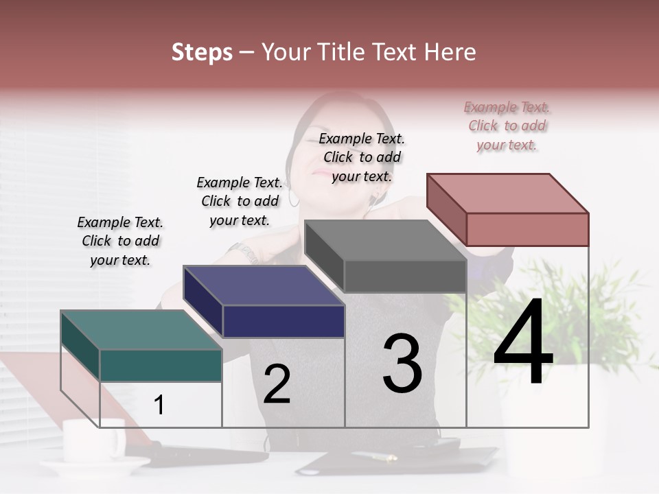 Woman Table Upset PowerPoint Template
