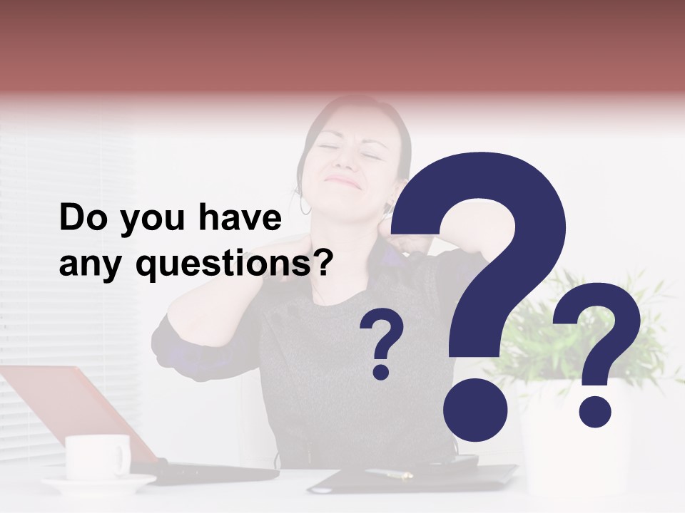 Woman Table Upset PowerPoint Template