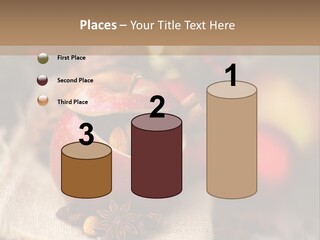 Christmas Spices Cinnamon Straw Star PowerPoint Template