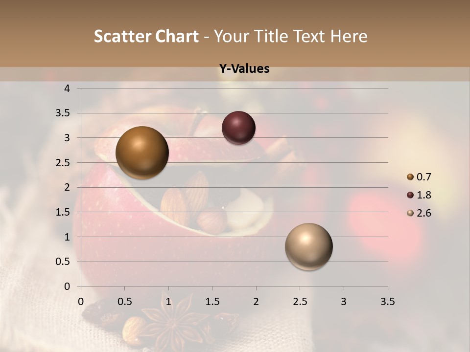 Christmas Spices Cinnamon Straw Star PowerPoint Template