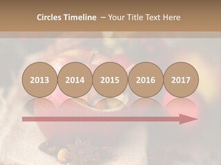 Christmas Spices Cinnamon Straw Star PowerPoint Template