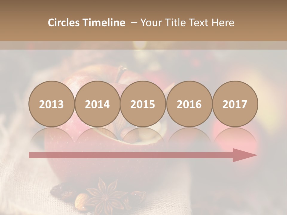 Christmas Spices Cinnamon Straw Star PowerPoint Template