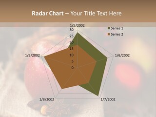 Christmas Spices Cinnamon Straw Star PowerPoint Template