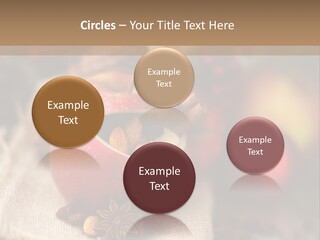 Christmas Spices Cinnamon Straw Star PowerPoint Template