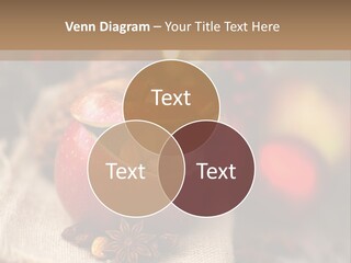 Christmas Spices Cinnamon Straw Star PowerPoint Template