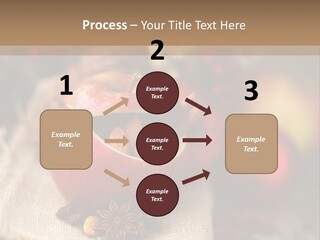 Christmas Spices Cinnamon Straw Star PowerPoint Template