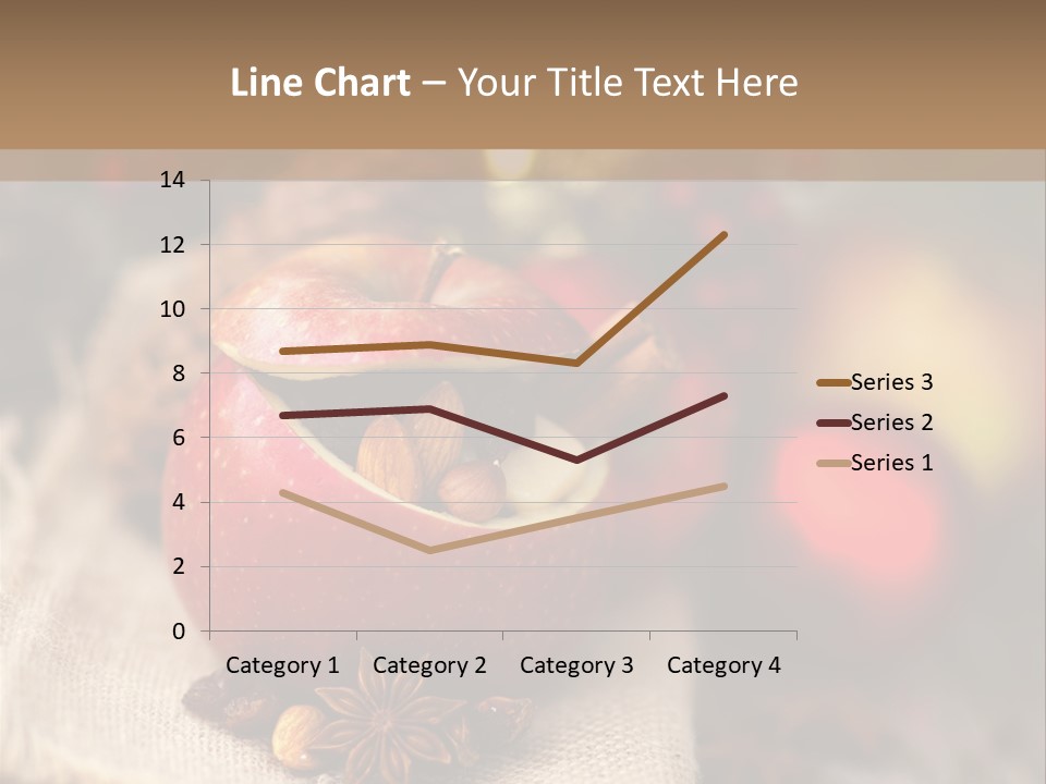 Christmas Spices Cinnamon Straw Star PowerPoint Template