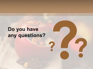 Christmas Spices Cinnamon Straw Star PowerPoint Template