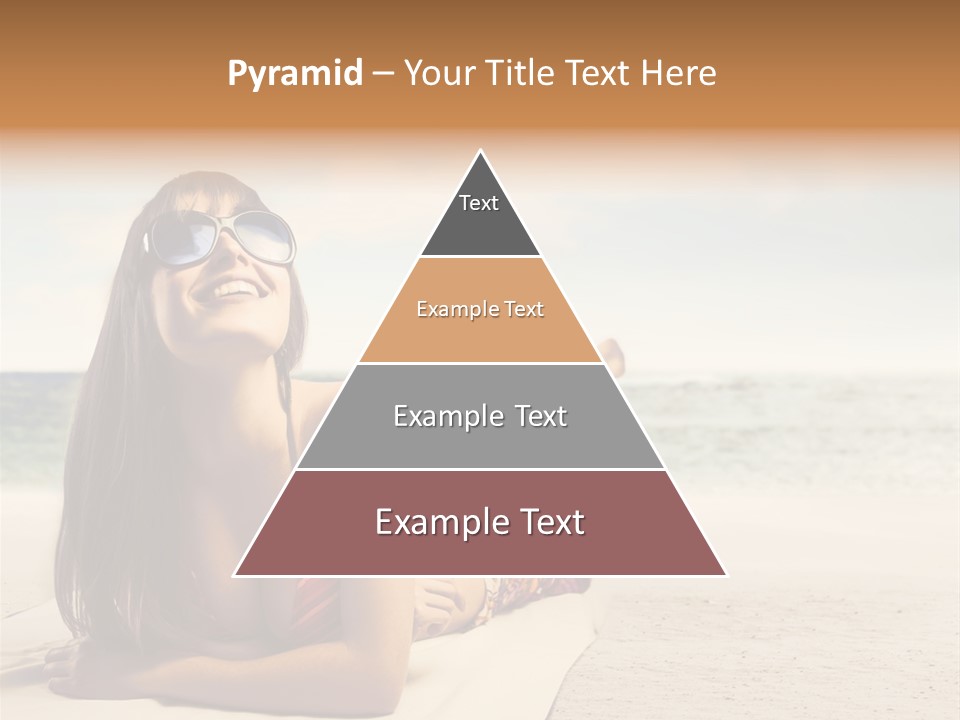 Vacation Girl Breast PowerPoint Template