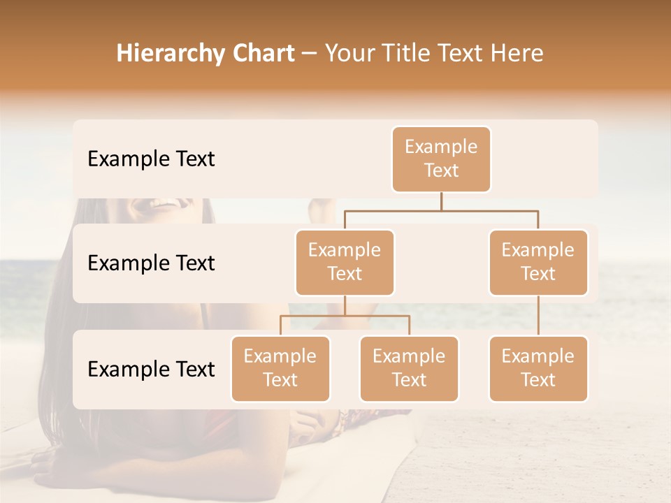 Vacation Girl Breast PowerPoint Template