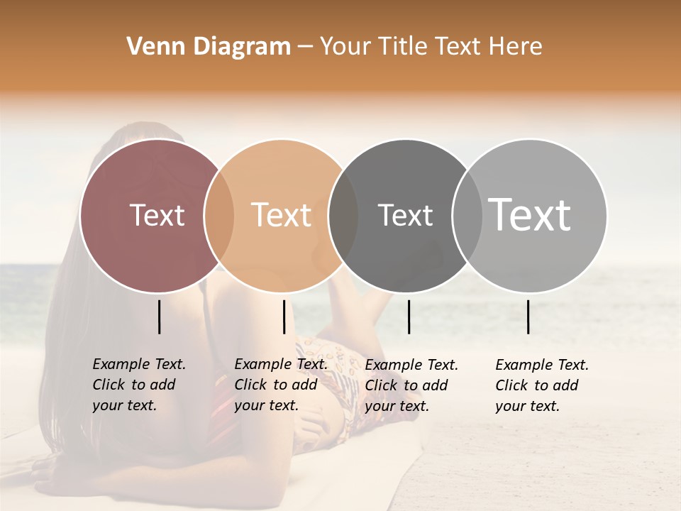 Vacation Girl Breast PowerPoint Template