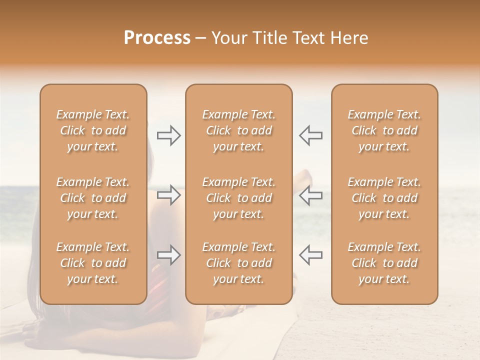 Vacation Girl Breast PowerPoint Template