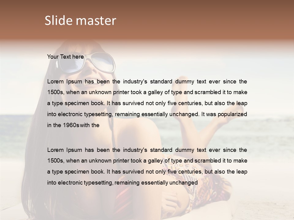 Color Fashion Sea PowerPoint Template