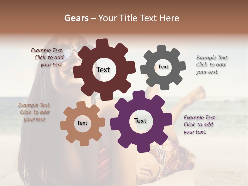 Color Fashion Sea PowerPoint Template