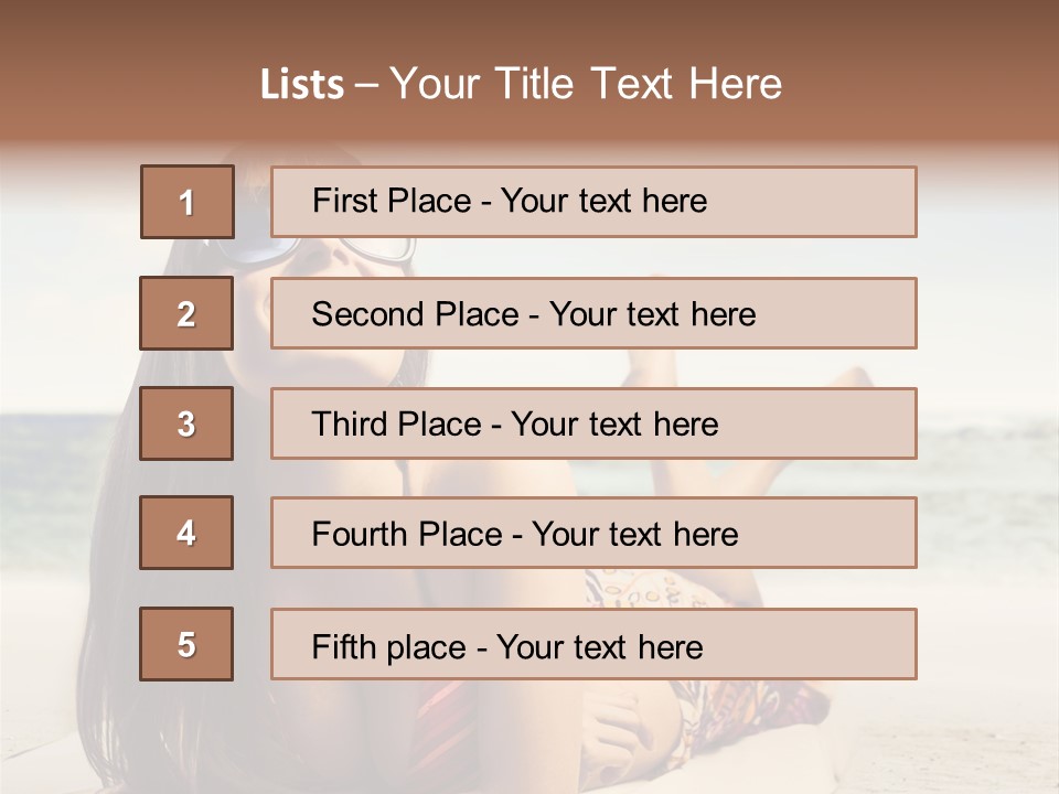Color Fashion Sea PowerPoint Template