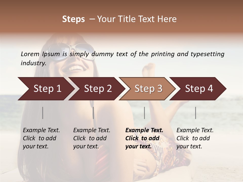 Color Fashion Sea PowerPoint Template
