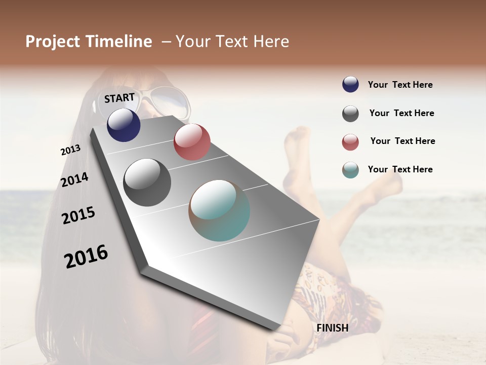 Color Fashion Sea PowerPoint Template