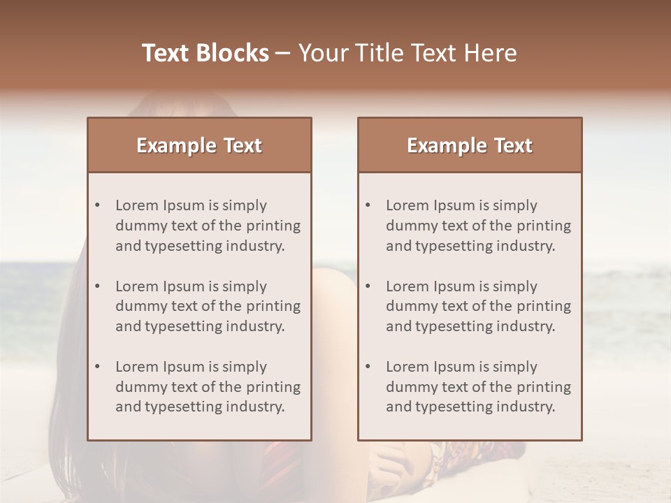 Color Fashion Sea PowerPoint Template